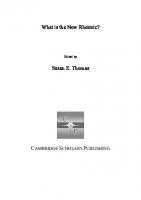 What Is The New Rhetoric? [Hardcover ed.]
 1847182178, 9781847182173