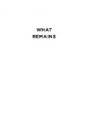 What Remains: Everyday Encounters with the Socialist Past in Germany
 9780231544306