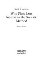 Why Plato Lost Interest in the Socratic Method
 3031136896, 9783031136894