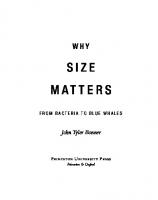 Why Size Matters: From Bacteria to Blue Whales [Course Book ed.]
 9781400837557