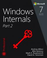 Windows Internals, Part 2 [7 ed.]
 0135462401, 9780135462409