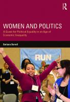 Women and Politics: A Quest for Political Equality in an Age of Economic Inequality
 2017021114, 9781138856547, 9781138856554, 9781315719535