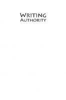 Writing Authority: Elite Competition and Written Law in Early Greece
 9781501758164