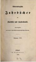 Württembergische Jahrbücher für Statistik und Landeskunde [1866]