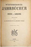 Württembergische Jahrbücher für Statistik und Landeskunde [1882]