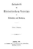 Zeitschrift des Historischen Vereins für Schwaben und Neuburg [3]