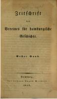 Zeitschrift des Vereins für Hamburgische Geschichte [1]